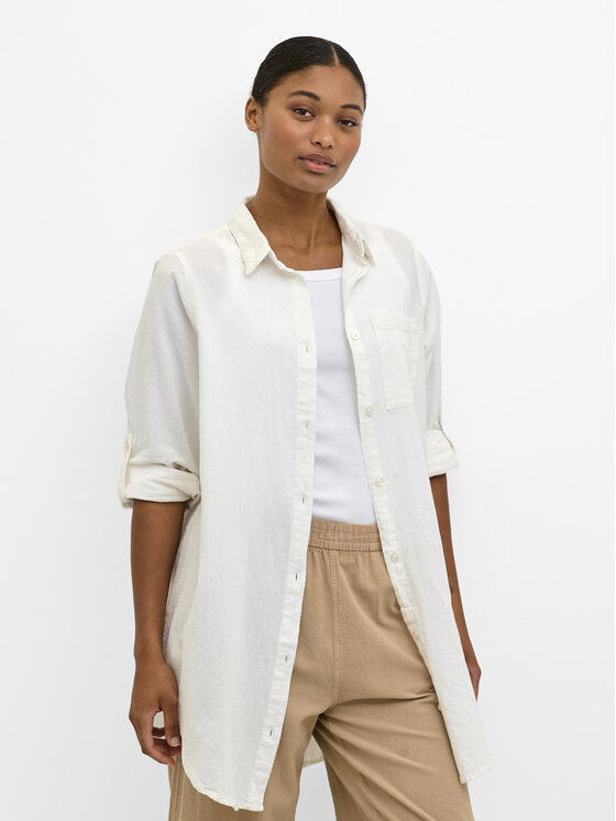 Kaffe Kaffe Camicia Naya 10506337 Écru Relaxed Fit