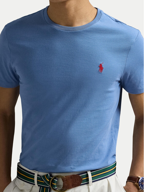 Polo Ralph Lauren Polo Ralph Lauren T-Shirt 710671438408 Modrá Slim Fit