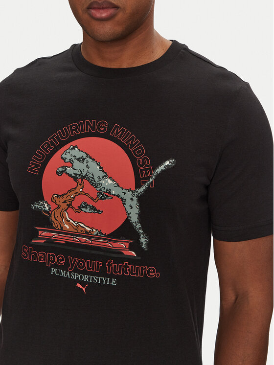 Puma Puma T-Shirt Bonsai 629634 Czarny Regular Fit