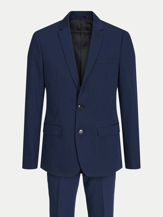 Jack&Jones Junior Jack&Jones Junior Kostiumas Solar 12198318 Tamsiai mėlyna Super Slim Fit