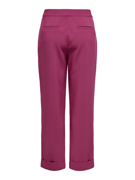 ONLY ONLY Spodnie materiałowe Casey 15338822 Fioletowy Cropped Fit