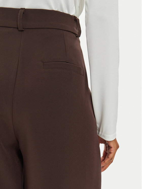 Maryley Maryley Riidest püksid 24IB579/43CO Pruun Regular Fit