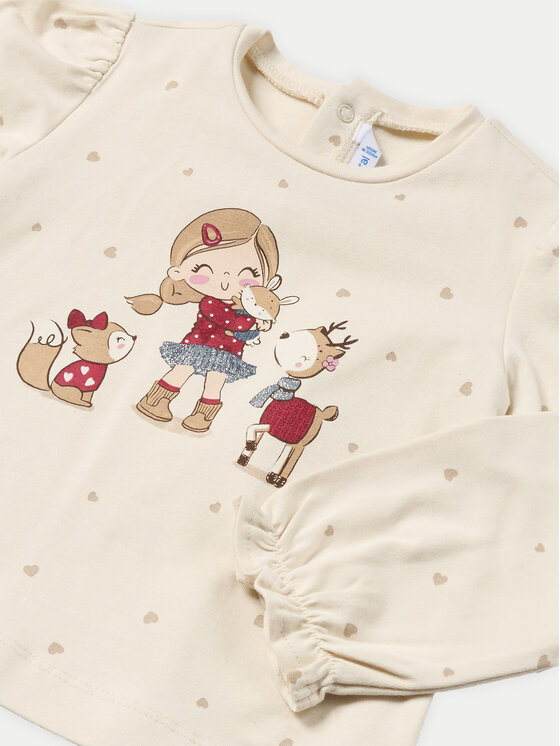 Mayoral Mayoral Bluse 2049 Beige Regular Fit