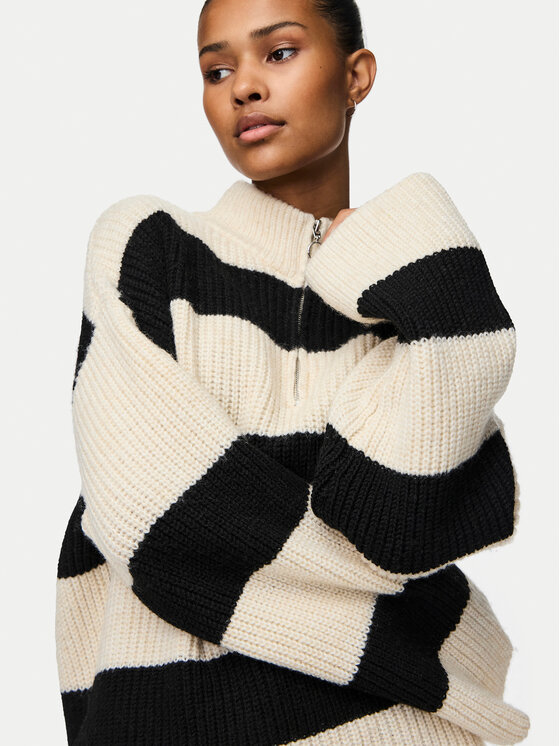 Pieces Pieces Sweter Nalini 17151182 Beżowy Regular Fit