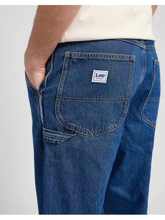 Lee Lee Jeansy CARPENTER Niebieski Loose Fit