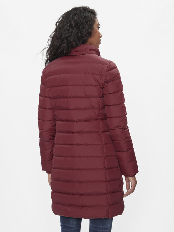 Tommy Jeans Tommy Jeans Vatovaná bunda Essential DW0DW09060 Bordová Slim Fit