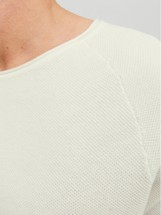 Jack&Jones Jack&Jones Sweter 12157321 Écru Regular Fit