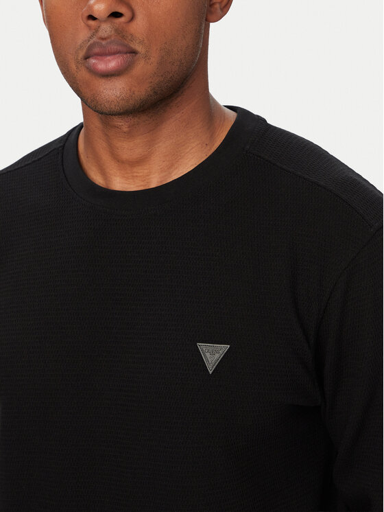 Guess Guess Пуловер M6YQ24 K4245 Черен Regular Fit