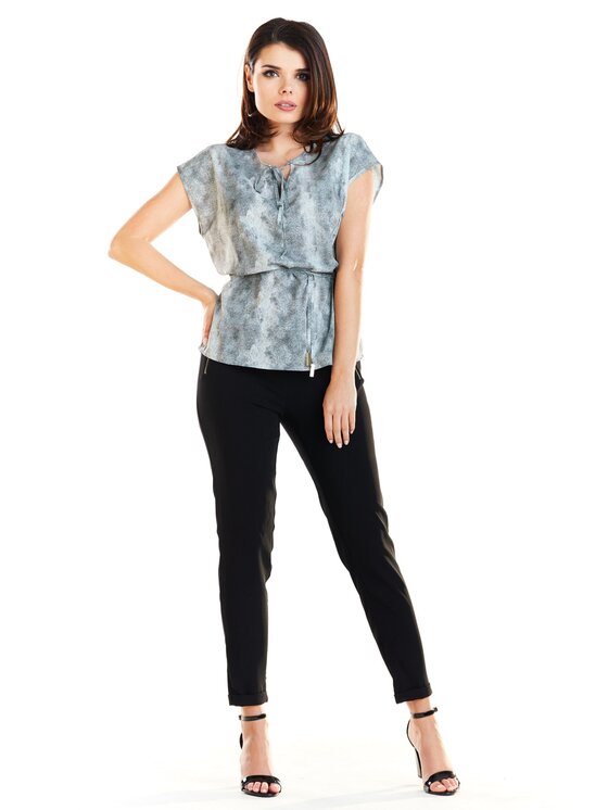 Awama Awama Bluzka A278 Szary Basic Fit