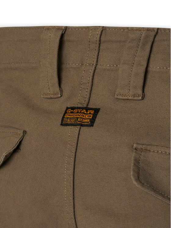 G-Star Raw G-Star Raw Pantaloni din material Zip Pocket 3D D24307-E172 Bej Skinny Fit