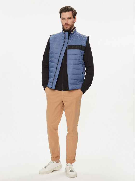 BOSS BOSS Vestă elegantă Darolan 50464300 Albastru Regular Fit