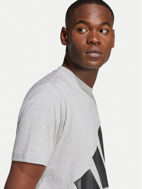adidas adidas Тишърт Essentials Big Logo JE8948 Сив Regular Fit