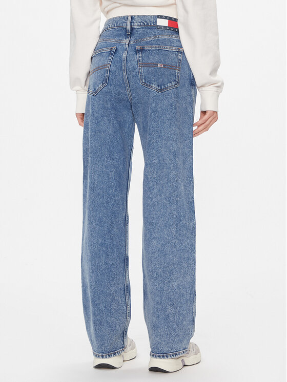 Tommy Jeans Tommy Jeans Traperice Betsy Md Ls Cg4136 DW0DW17188 Tamnoplava Loose Fit