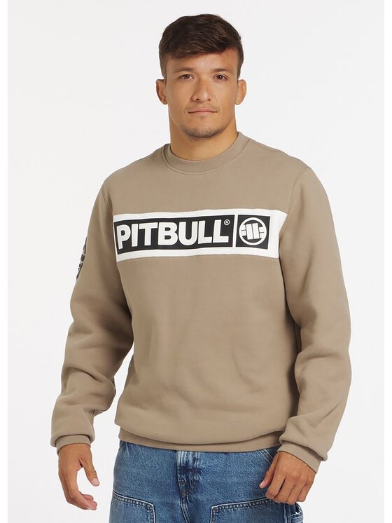 PITBULL PITBULL Bluza Sherwood Beżowy Regular Fit