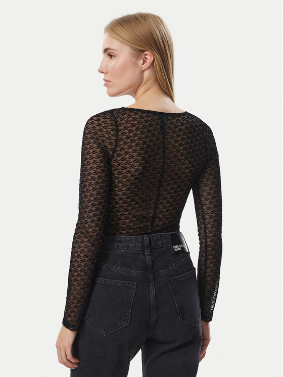 KARL LAGERFELD KARL LAGERFELD Glaustinukė B4W47014 Juoda Slim Fit