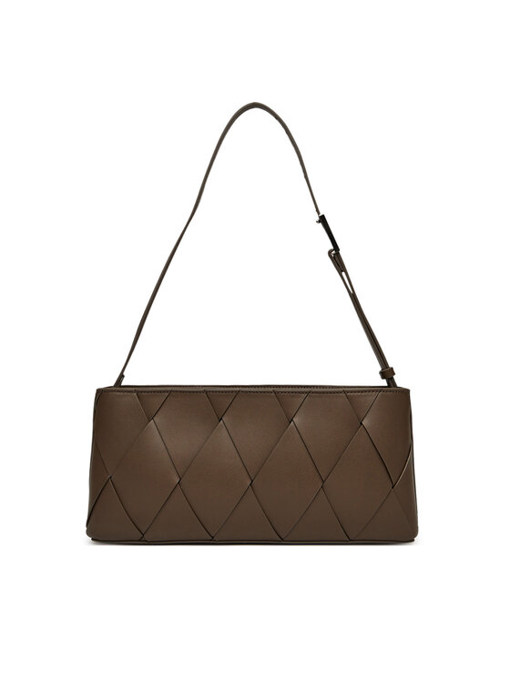 Calvin Klein Calvin Klein Torbica Ck Woven Elongated Shoulder Bag K60K612992 Smeđa