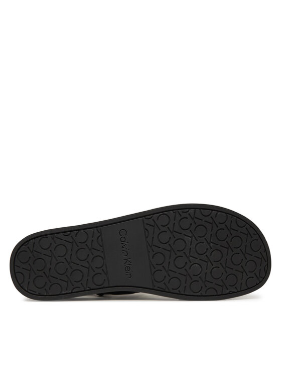 Calvin Klein Calvin Klein Sandały Back Strap W/ Buckle Logo HM0HM01742 Czarny