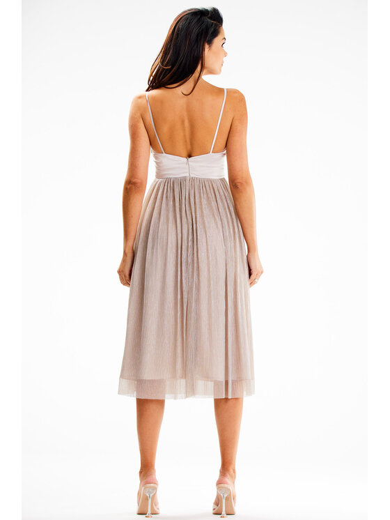 Awama Awama Abito da sera A624 Beige Basic Fit