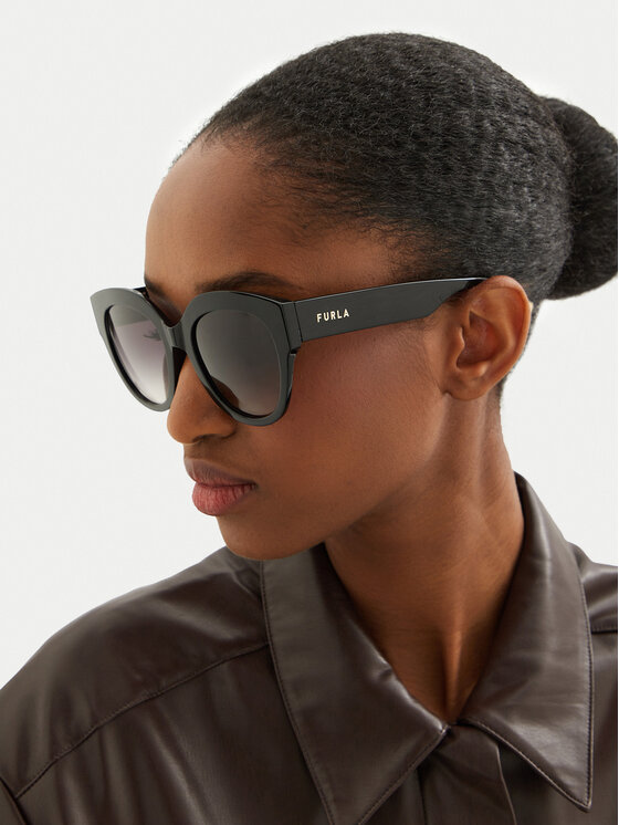 Furla Furla Okulary przeciwsłoneczne Sunglasses WD00117-A.0116-O6000-4-401-20-BD-D Czarny