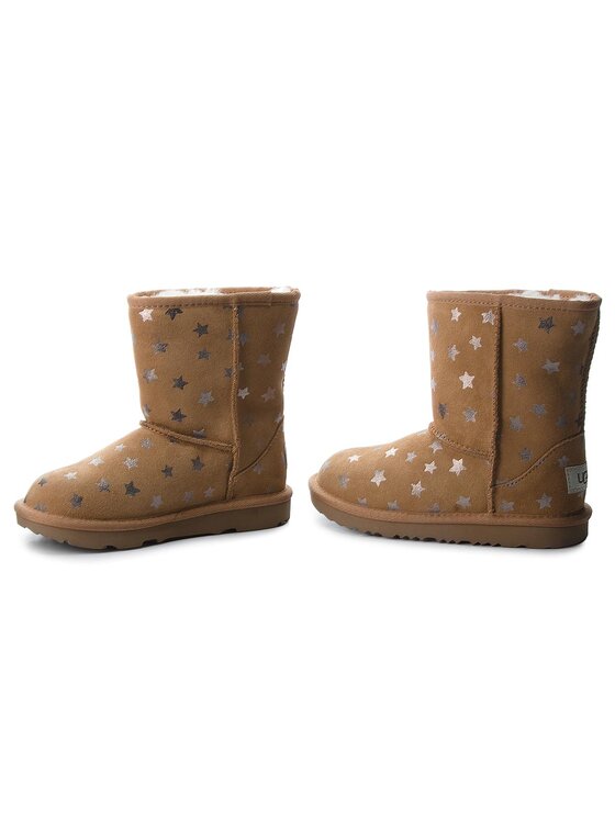 Ugg Ugg Апрески Kids Classic Short II Stars 1019697K Кафяв