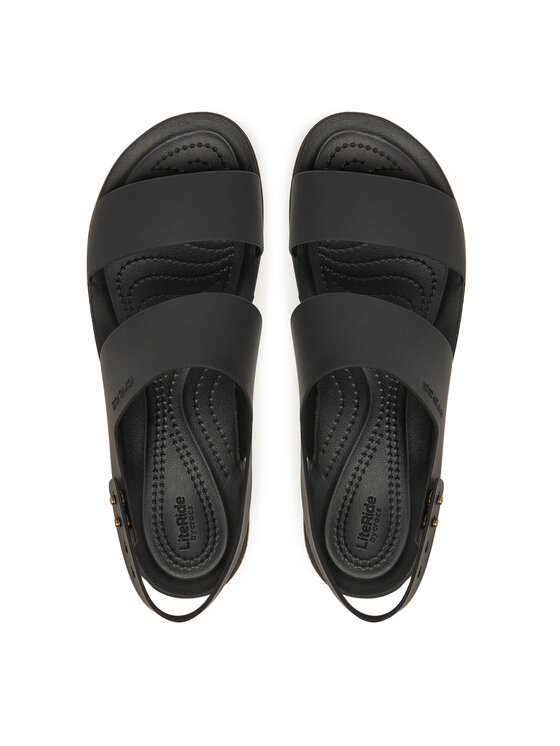 Crocs Crocs Σανδάλια Brooklyn Cork Low Wedge 211144 Μαύρο