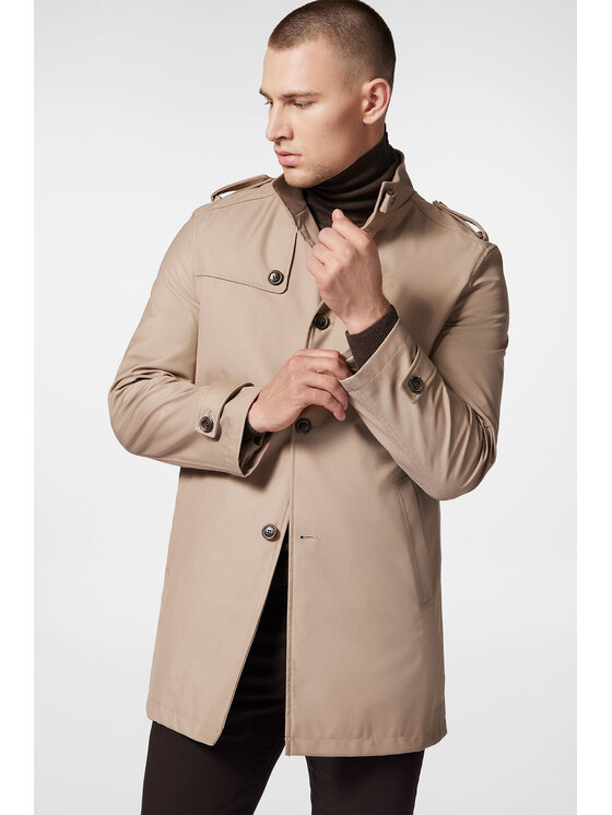 Próchnik Próchnik Płaszcz przejściowy PM2 PC131223000005 Beżowy Regular Fit