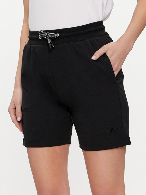 CMP Pantaloni scurți sport 32D8056 Negru Regular Fit