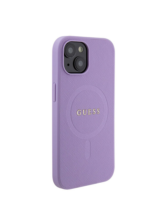 Guess Guess Etui na telefon iPhone 15 Fioletowy