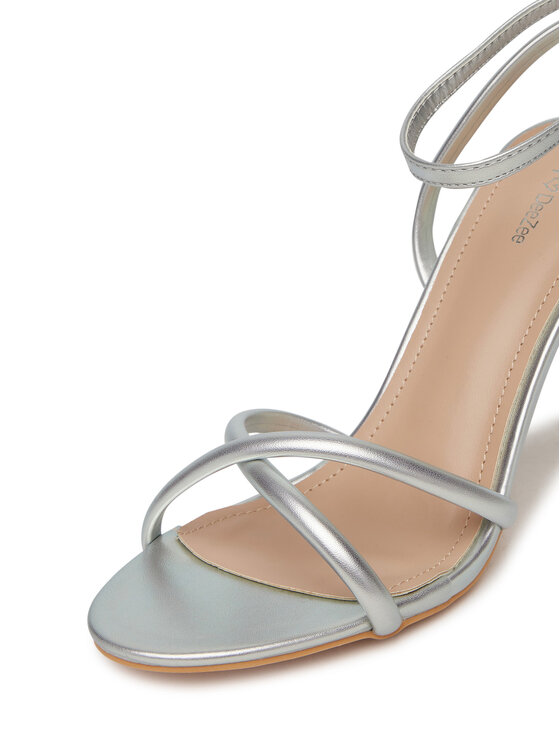 DeeZee DeeZee Sandale F89725-61 Srebrna