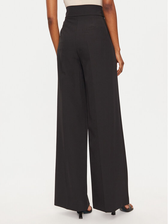 Maryley Maryley Штани з тканини 24IB680/43NE Чорний Regular Fit