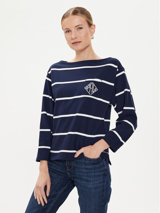 Polo Ralph Lauren Bluză Rl Crst Mrnr 211892649003 Albastru Regular Fit