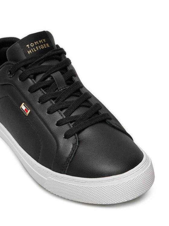 Tommy Hilfiger Sneakers Icon Court Sneaker Flag FW0FW08327 Schwarz Modivo