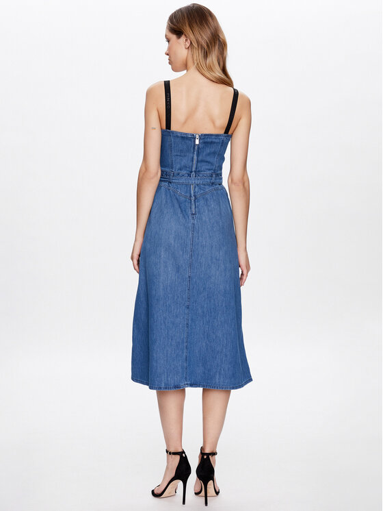 PINKO Pinko Jeans haljina Attaccante PE 23 PDEN 100700 A0ML Plava Regular Fit