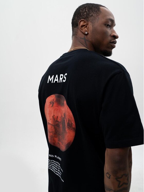 MyStars MyStars T-Shirt 122907 Czarny Oversize