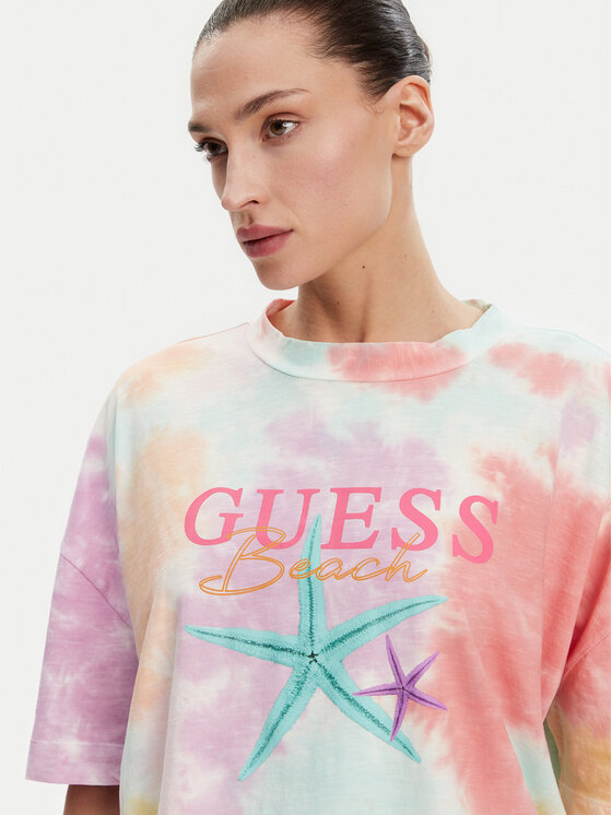 Guess Guess T-Shirt E5GI00 K8G01 Έγχρωμο Oversize