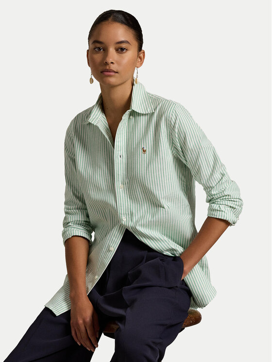 Polo Ralph Lauren Polo Ralph Lauren Košile 211941508007 Zelená Slim Fit