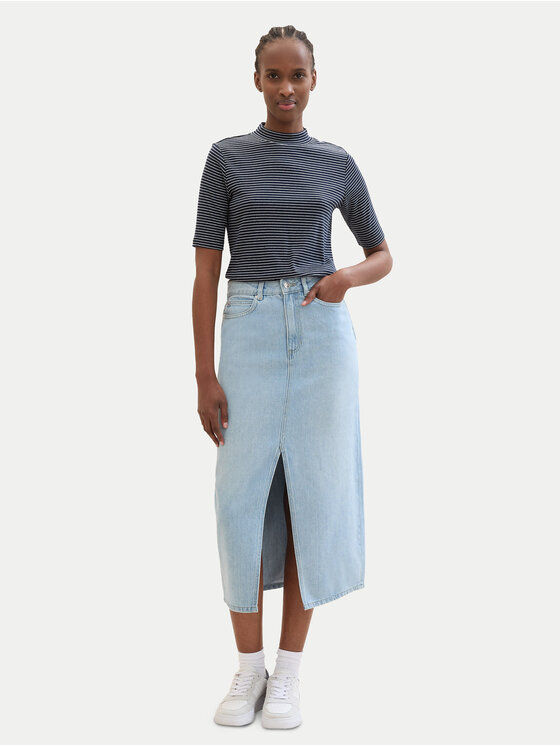 Tom Tailor Denim Tom Tailor Denim Džínová sukně 1040888 Modrá Regular Fit