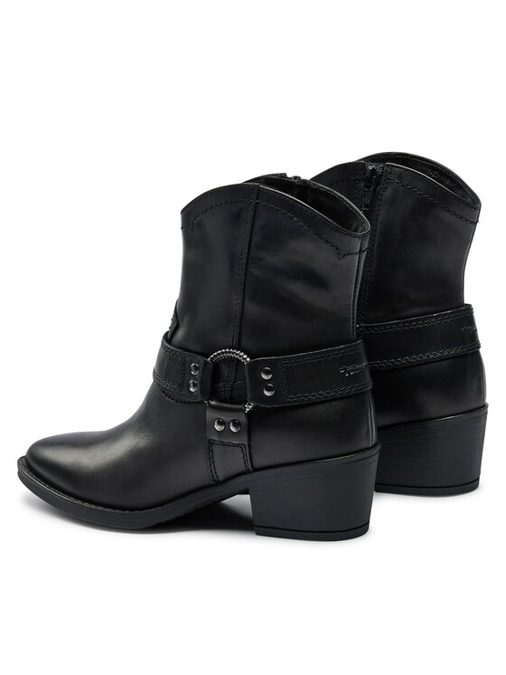 Tamaris Tamaris Kovbojská obuv 1-25705-43 Černá