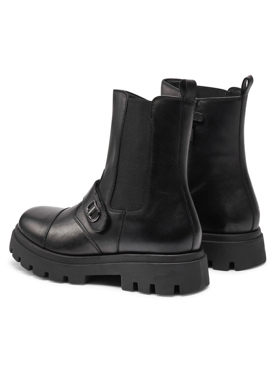 TWINSET TWINSET Īsie zābaki 242GCJ032 S Melns