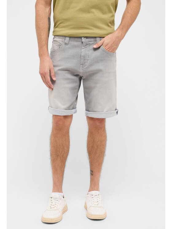 Mustang Mustang Pantaloncini di jeans Style Chicago Grigio Slim Fit