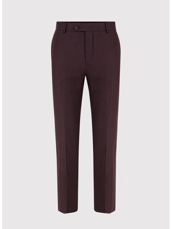 Pako Lorente Pako Lorente Spodnie garniturowe P24SF-6G-031 Bordowy Slim Fit