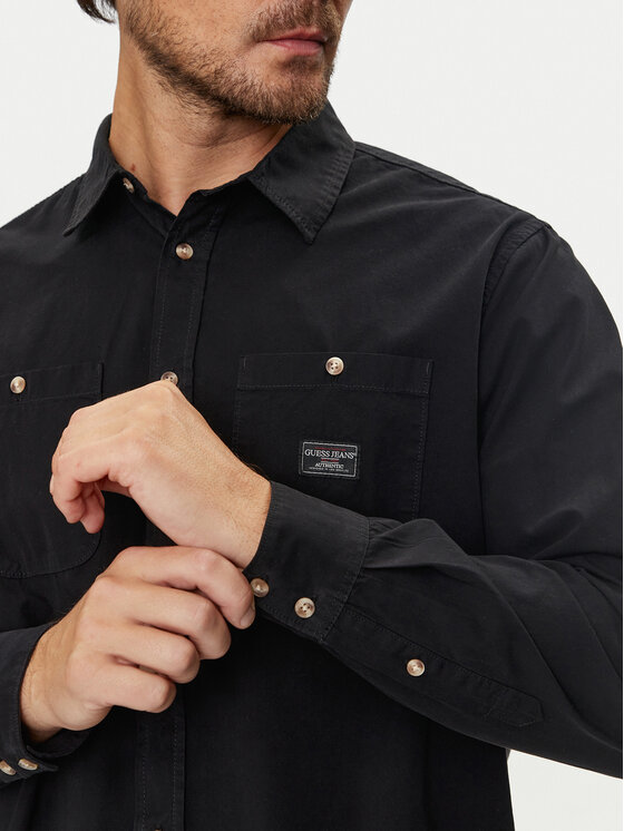 Guess Jeans Guess Jeans Camicia M4YH37 WGCF1 Nero Regular Fit