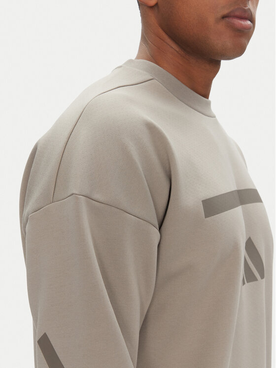 adidas adidas Majica dugih rukava Z.N.E. JP0383 Bež Loose Fit