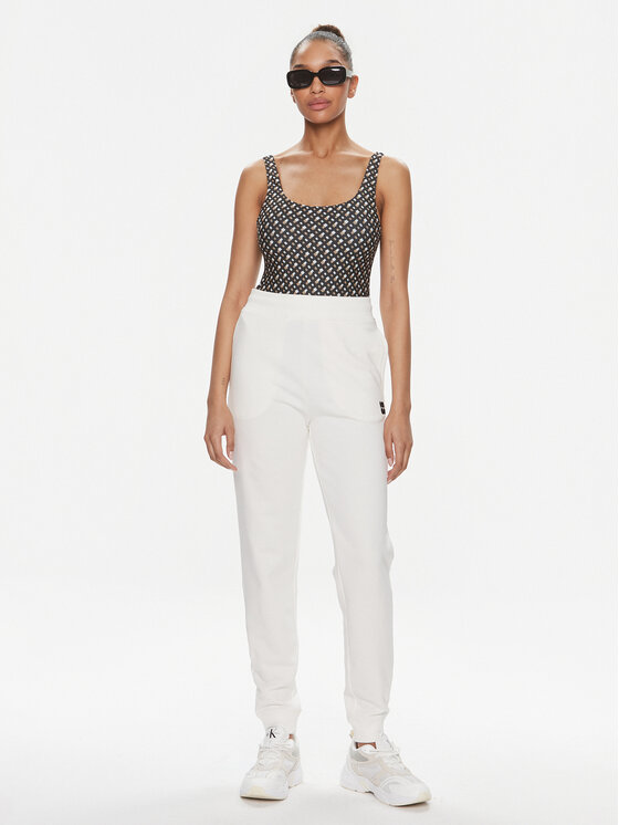 HUGO Hugo Pantaloni trening Nelfinia 50522417 Alb Regular Fit