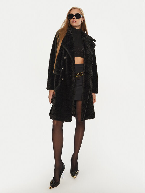 Fracomina Fracomina Pelliccia FR24WC4003O44501 Nero Regular Fit