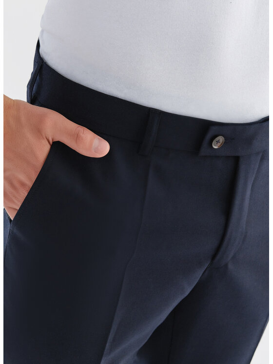 Pako Lorente Pako Lorente Spodnie garniturowe P000B-6G-166 Granatowy Slim Fit