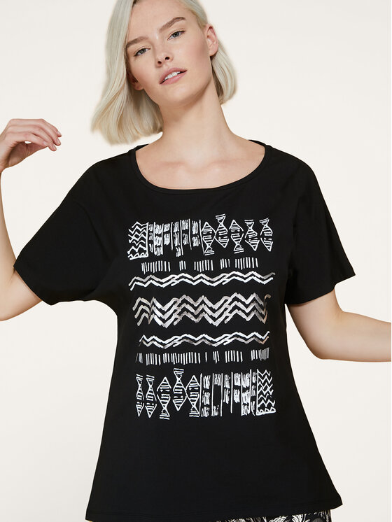Persona by Marina Rinaldi Bluza Vaso 1972130 Črna Relaxed Fit