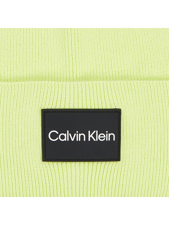 Calvin Klein Calvin Klein Kapa Fine Cotton Rib Beanie K50K510986 Zelena