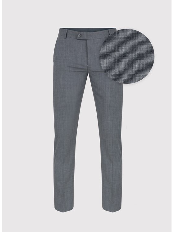 Pako Lorente Pako Lorente Spodnie garniturowe P24WP-6G-007 Szary Super Slim Fit