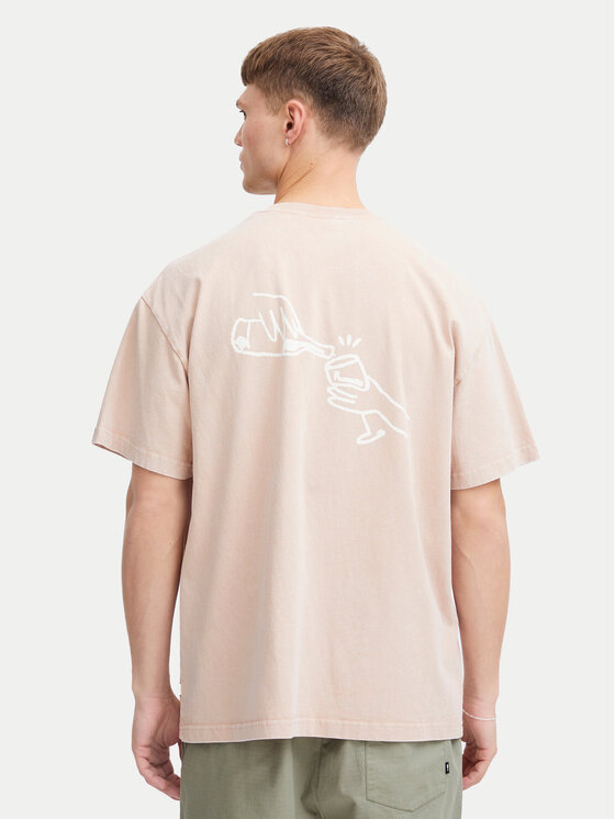 Solid Solid T-shirt Ismail 21108240 Narančasta Regular Fit